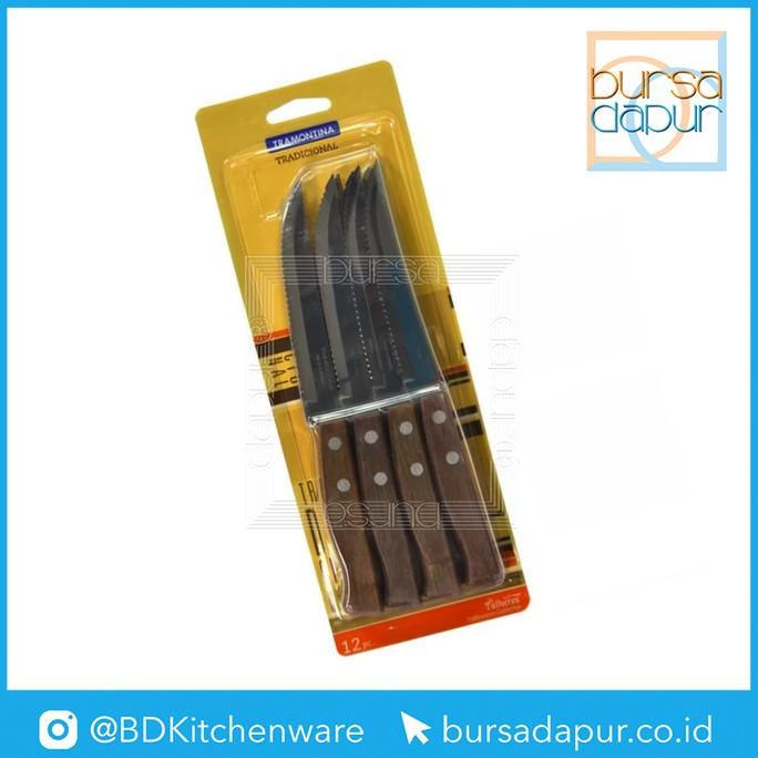 

Berkualitas Tramontina Tradicional Pisau Steak 5" Set 12 Pcs / Pack (22200/005)