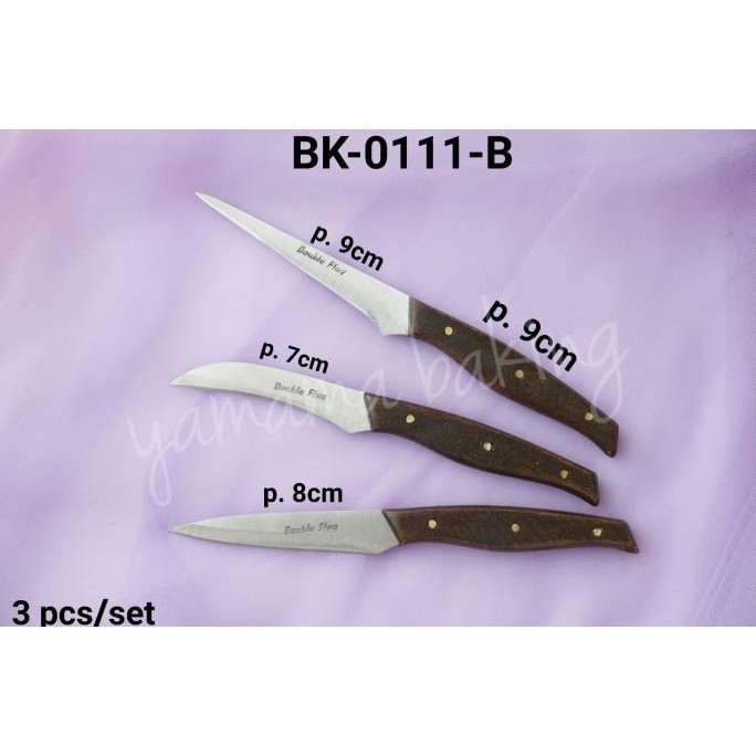 

Berkualitas BK-0111-B Pisau buah fruit carving knife tools set