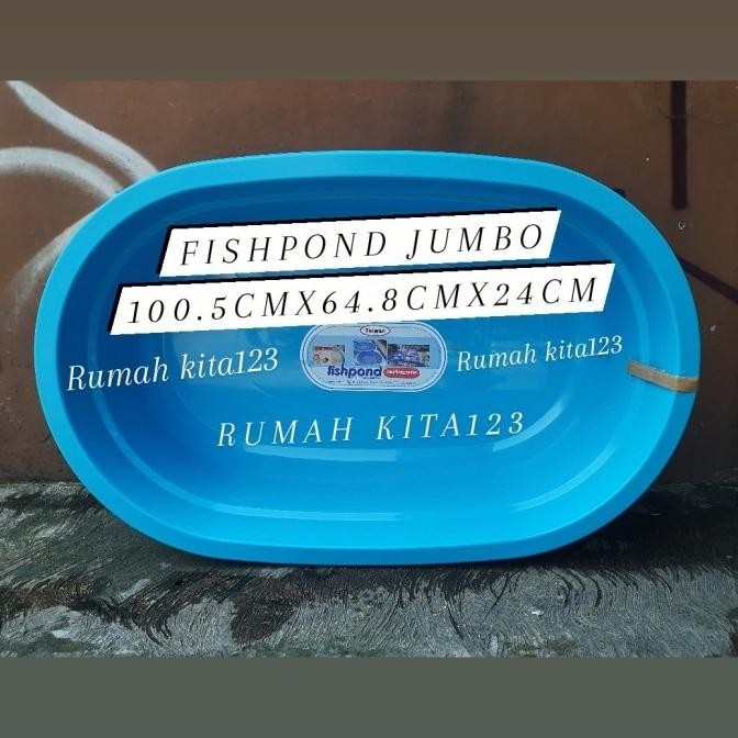 Terbaru Fishpond Bak Plastik Ikan Besar Jumbo Kolam Plastik Aquarium Kura Biru