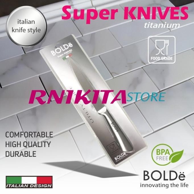 

Berkualitas PAIRING SUPER KNIVES TITANIUM BOLDe - Pisau Dapur Ukuran Kecil