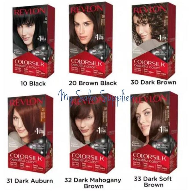 

REVLON COLORSILK PERMANEN + TANPA AMMONIA CAT RAMBUT ORIGINAL