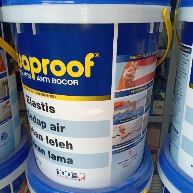 

AQUAPROOF CAT PELAPIS ANTI BOCOR (BKN NO DROP) 20KG / 20 KG / PAIL ORIGINAL