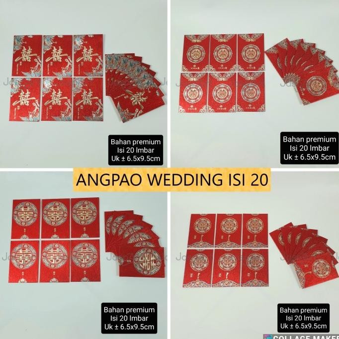 

Buruan beli] Isi 20 Pcs Angpao Wedding Amplop Sangjit Pernikahan Kemasan Plastik