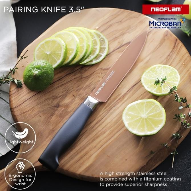 

Berkualitas Neoflam Titanium Pairing Knife 3.5" Rose Gold / Pisau Buah