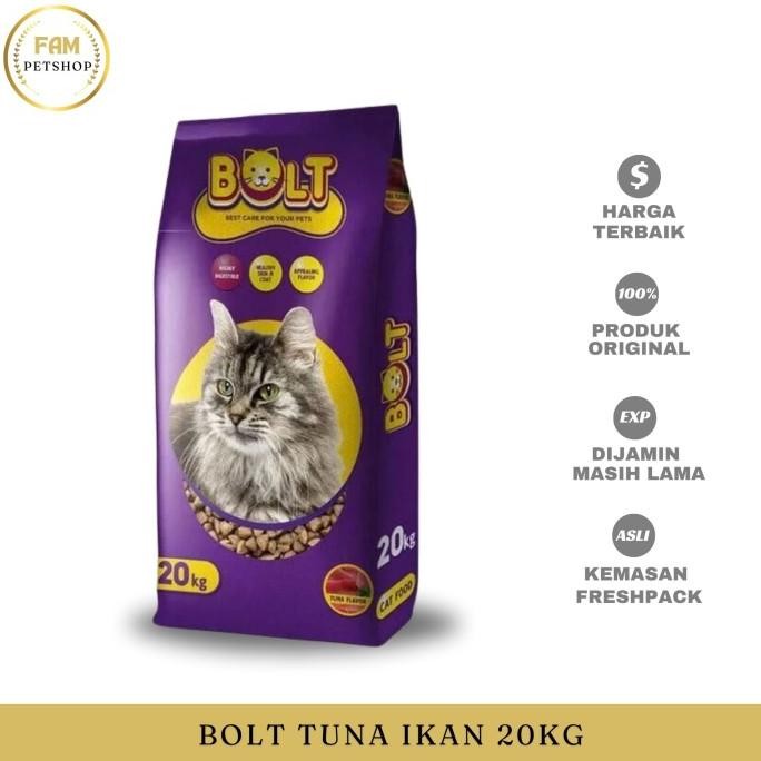 

BOLT TUNA CAT FOOD UNGU KIBBLE IKAN - 20KG ORIGINAL