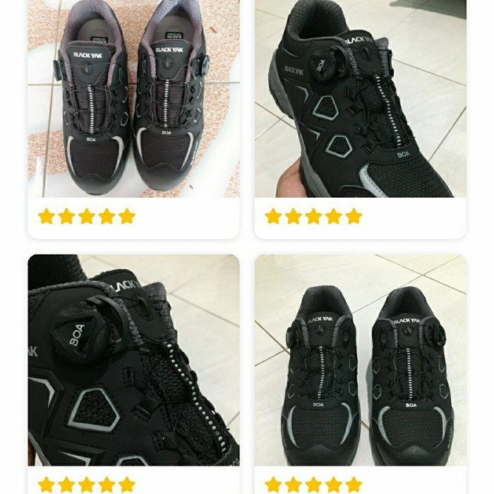Jual Safety Shoes Sport Blackyak Boa Lace System Fastract