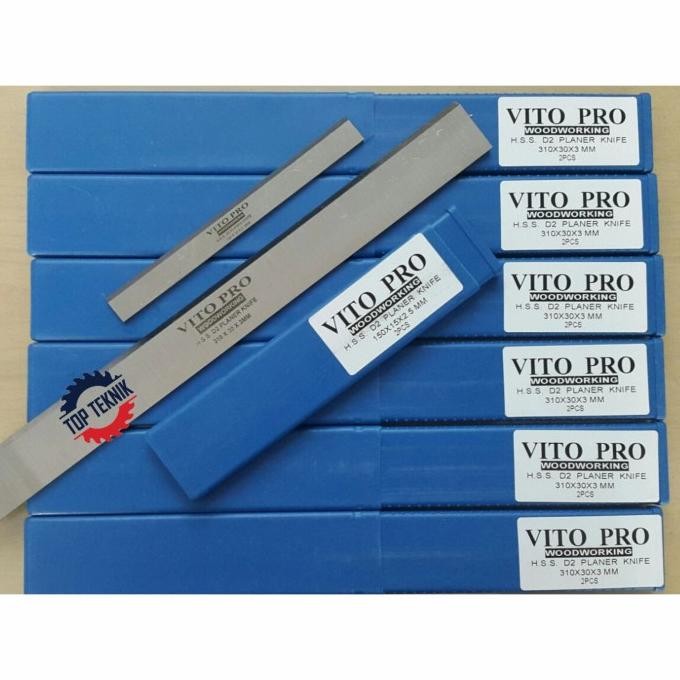 

Berkualitas VITO PRO HSS (D2) PLANER KNIFE 310X 30X 3mm - Pisau Pasah / serut