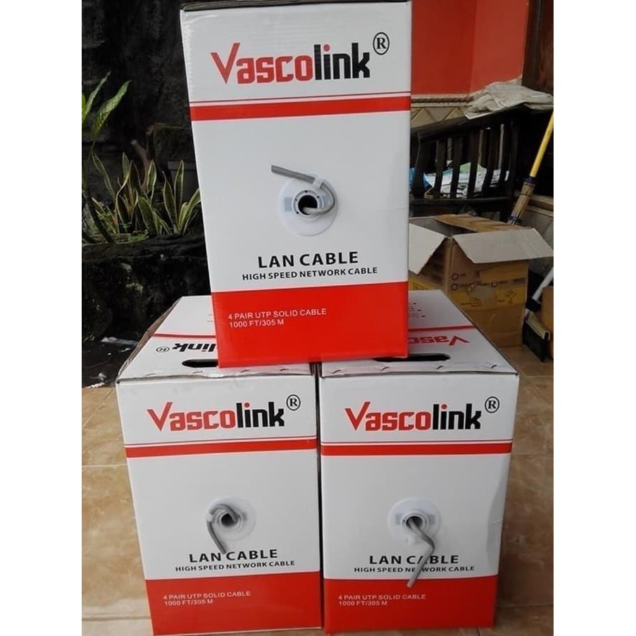

KABEL LAN VASCOLINK CAT 6 ORIGINAL / ASLI 1 BOX (DUS) ORIGINAL