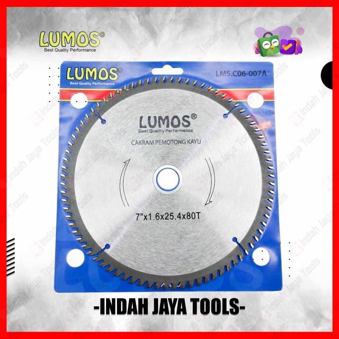 

Berkualitas LUMOS 7 X 80T Circular Saw Blade - Mata Pisau Potong Gergaji Kayu Wood