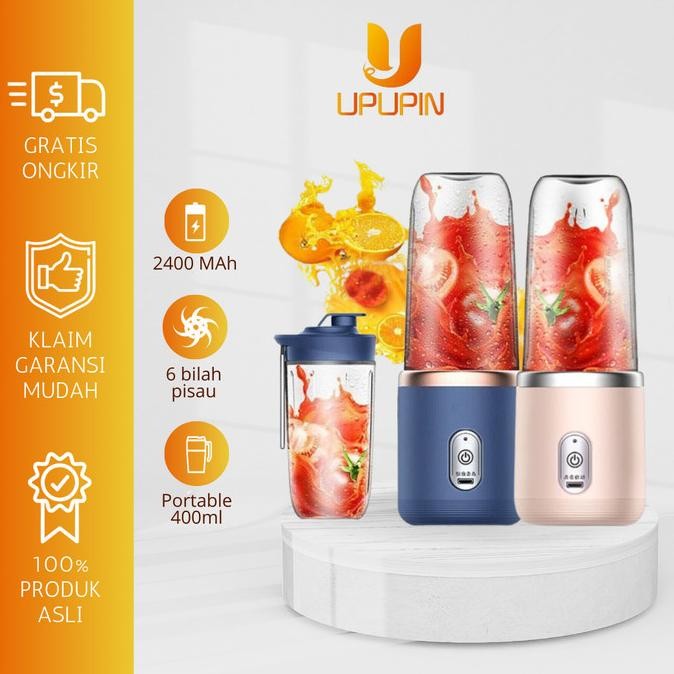 

Berkualitas UPUPIN Blender Portable Mini Juice Blender 6 Pisau Juicer Portable