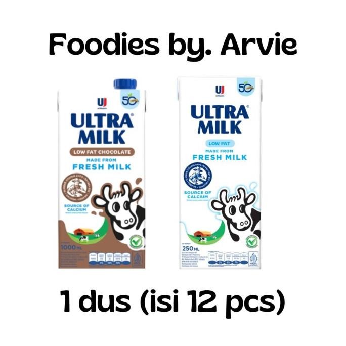 

Terlaris Susu Ultra Milk Low Fat 1 Liter Dus Bisa Mix Variant (Instan/Sameday) Ready Stok