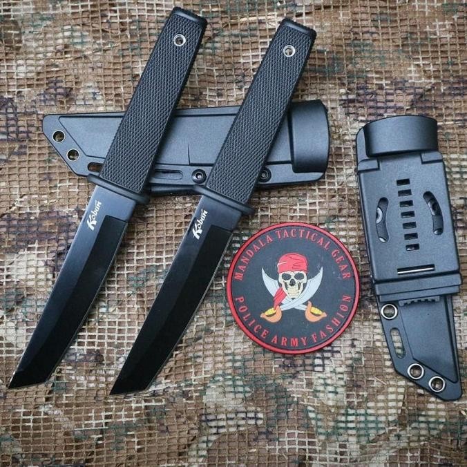 

Berkualitas pisau kobun kydex holster/ tactical Knife cold steel black