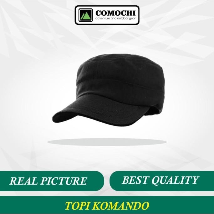 TOPI AKSESORIS KEPALA KOMANDO HITAM PRIA WANITA COMOCHI MOTIF KOREA