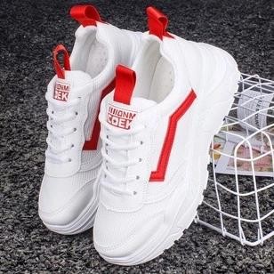 SEPATU SNEAKER WANITA PUTIH MERAH CEWEK
