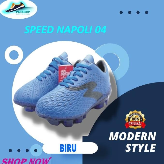 SEPATU SEPAKBOLA SEPAK BOLA KAKI ANAK ORIGINAL SPEED NAPOLI 04