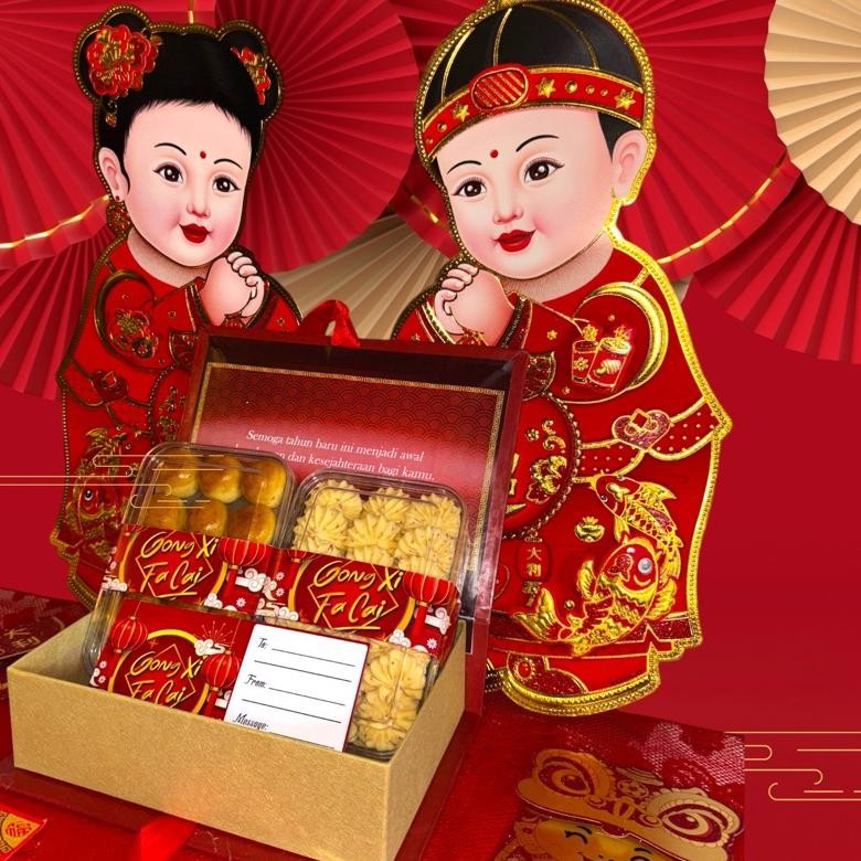 

Hampers imlek Chinese new year 2025/hampers kue/Parsel kue kering/gift hadiah imlek/parsel corporate