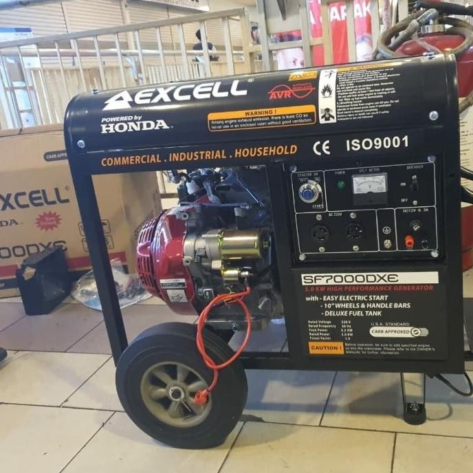 Genset 5000 Watt Honda Excell Sf7000Dxe