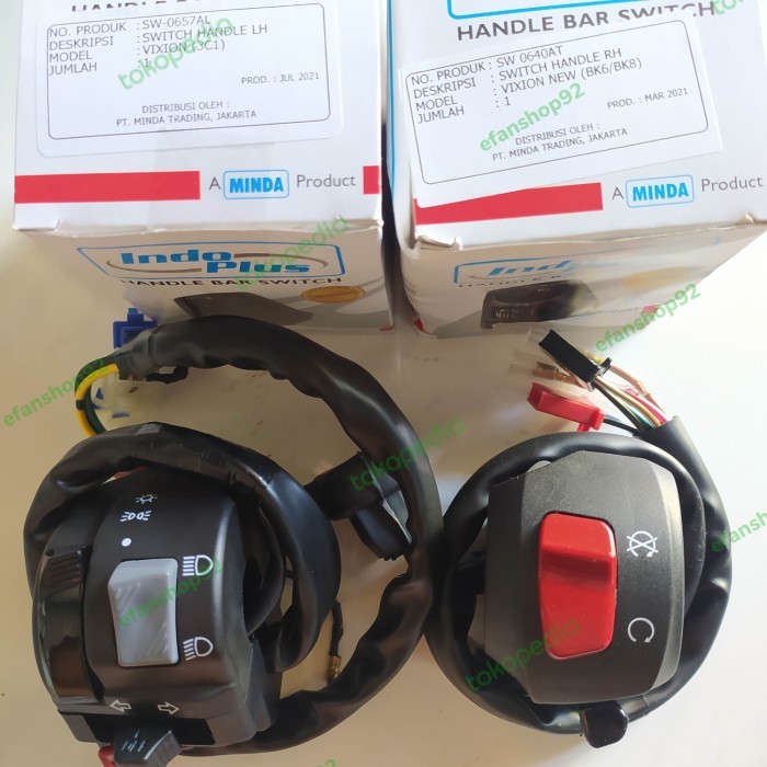 Holder Vixion . Saklar Vixion . Paketan Saklar Vixion Original MINDA .