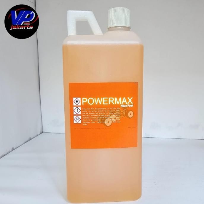 TERMURAH - Powermax Fuel Nitro 25% Bahan Bakar nitro Engine Rc kemasan 1L
