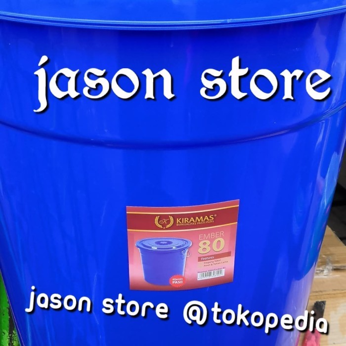 Ember air Kiramas 80 liter/Ember air besar Kiramas/Ember plastik besar