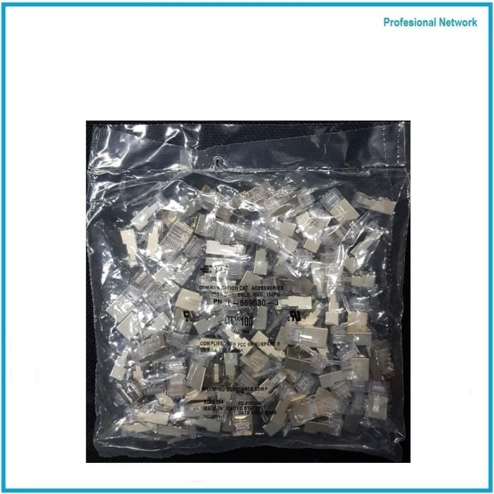 AMP Connector RJ45 STP / FTP Cat 5e / Cat5e Konektor STP / FTP