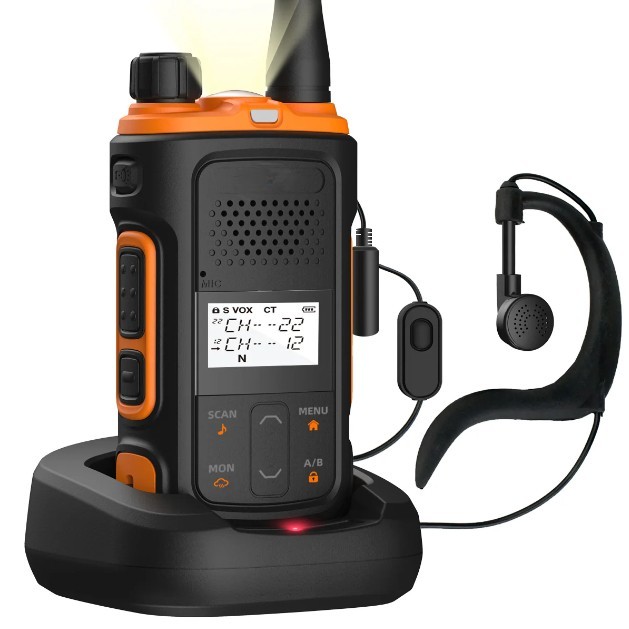 New HT Mini Bofeng UV-12 Gratis Headset Walkie Talkie Dual Band Two Way Radio Dustproof Handy Talky