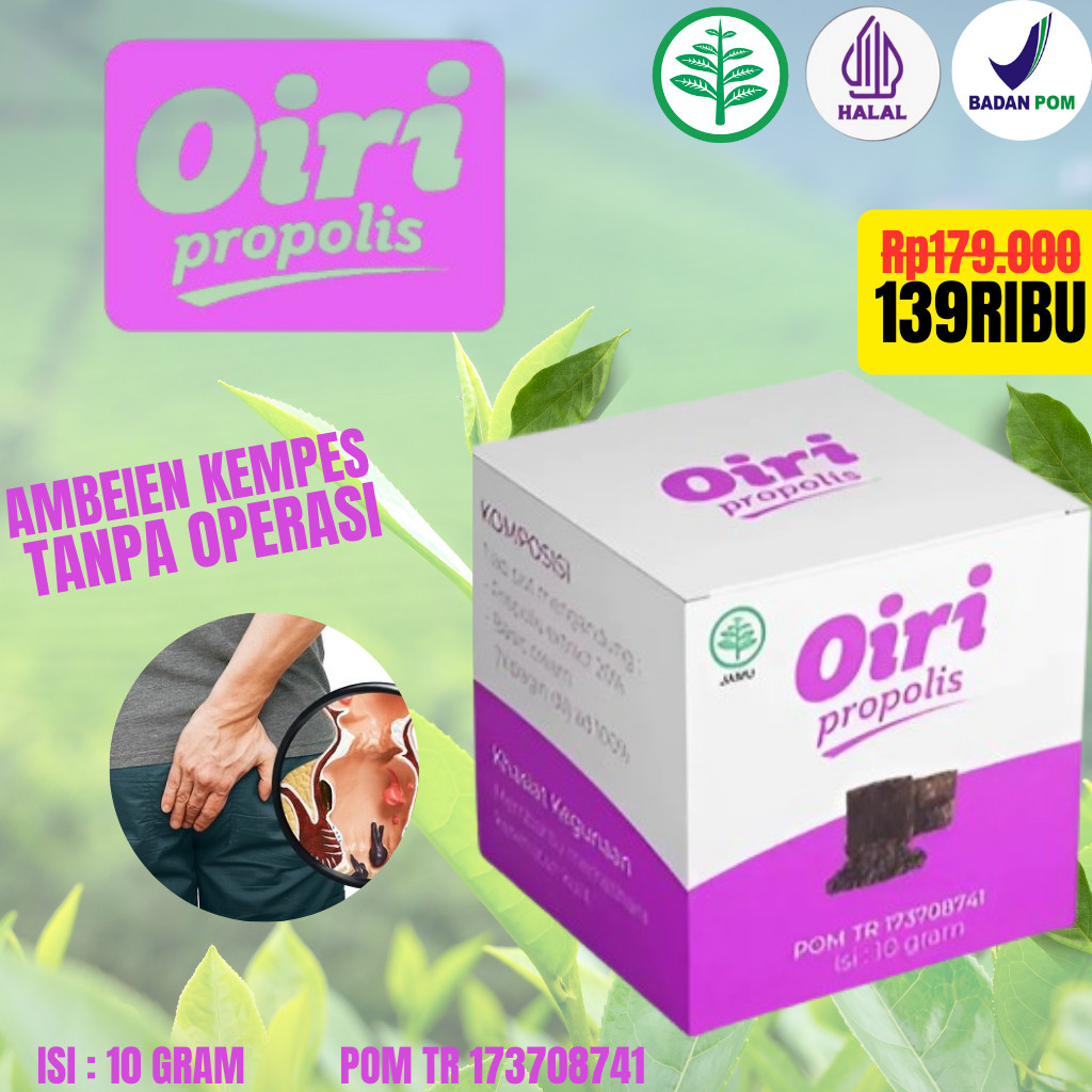Oiri Salep Herbal Anti Wasir Redakan Benjolan Pembengkakan Nyeri Bab Panas Gatal Serta Ambeien Lama 