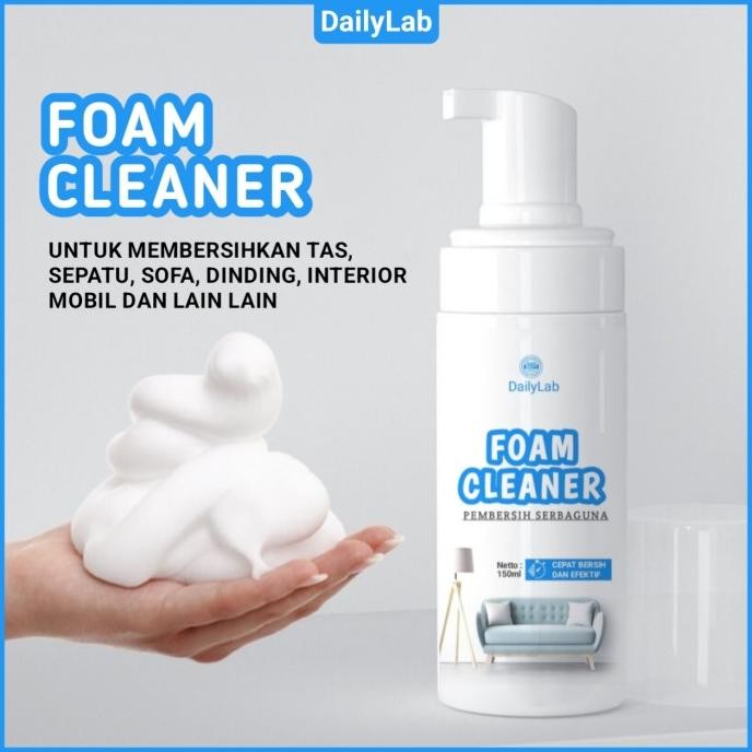 

TERSEDIA DAILYLAB FOAM CLEANER PEMBERSIH SEPATU, TAS, SOFA DAN INTERIOR MOBIL