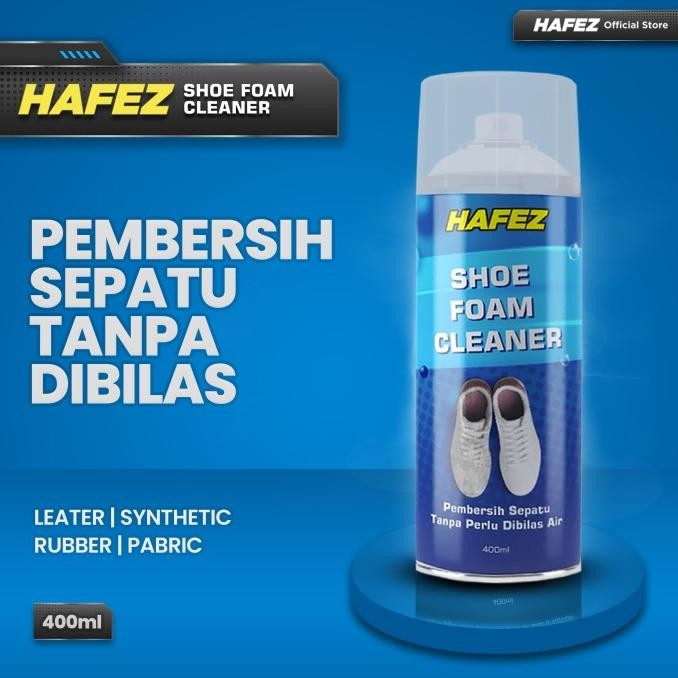 

TERSEDIA HAFEZ SHOE FOAM CLEANER - PEMBERSIH SEPATU & MENGHILANGKAN BAU SEPATU