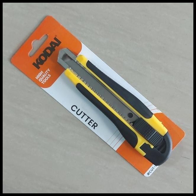 

Kodai Pisau Cutter Besar Gagang Karet Auto Lock Kater Cuter Knife