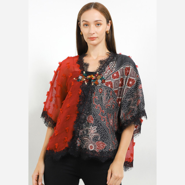 LUIRE by Raden Sirait Kebaya Reling Kom Batik Wanita