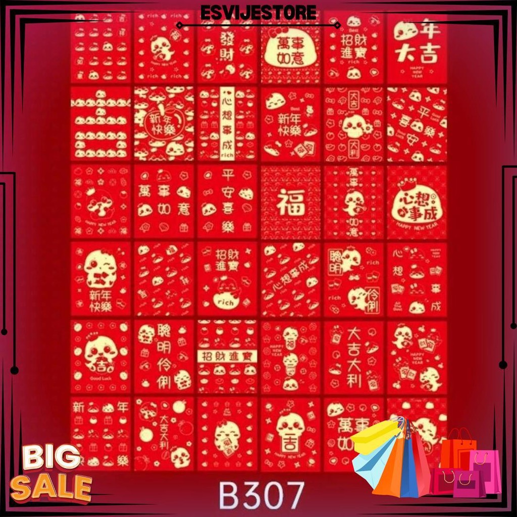 

Angpao Imlek Medium Isi 36 / Hong Bao Kartun Mix Bahan Artpaper Limited Edition D Sale