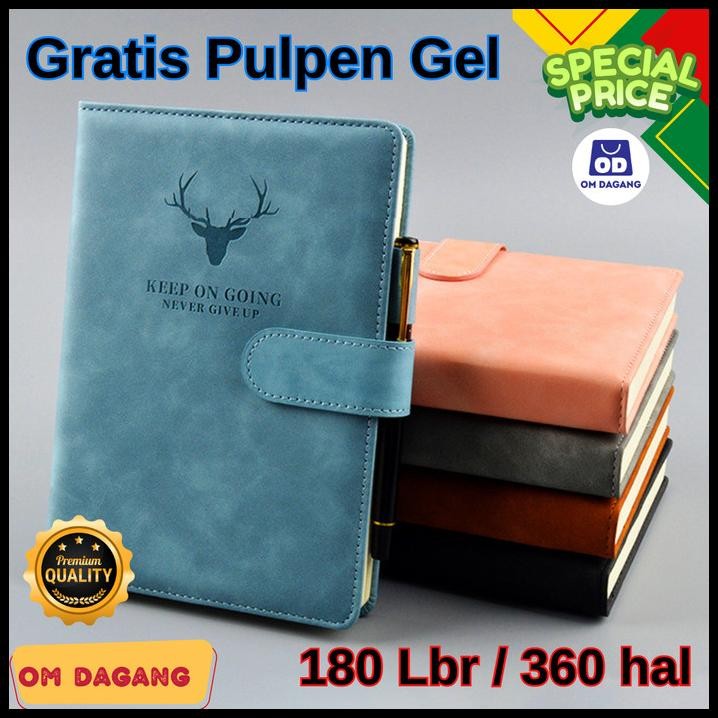 

A5 Buku Agenda Kulit Klip Magnet Buku Catatan Jurnal Harian Notebook