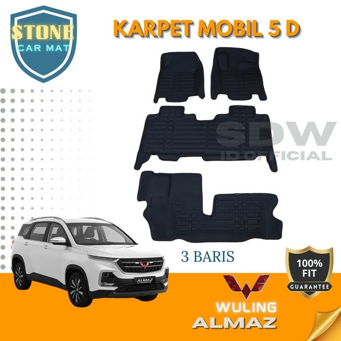 

TERSEDIA KARPET MOBIL 5D WULING ALMAZ / 5D CAR MAT KARPET MANGKOK EVA FOAM MOTIF BIG CARBON