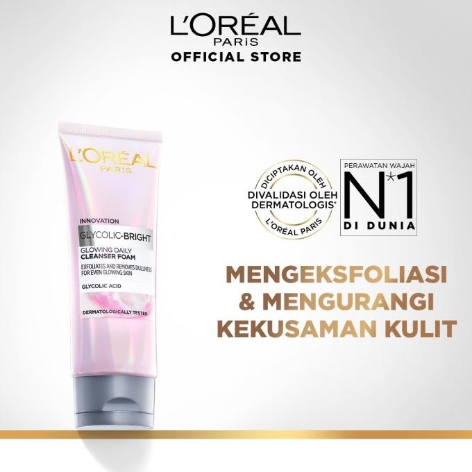 

TERSEDIA L'OREAL PARIS GLYCOLIC ACID BRIGHT FOAM