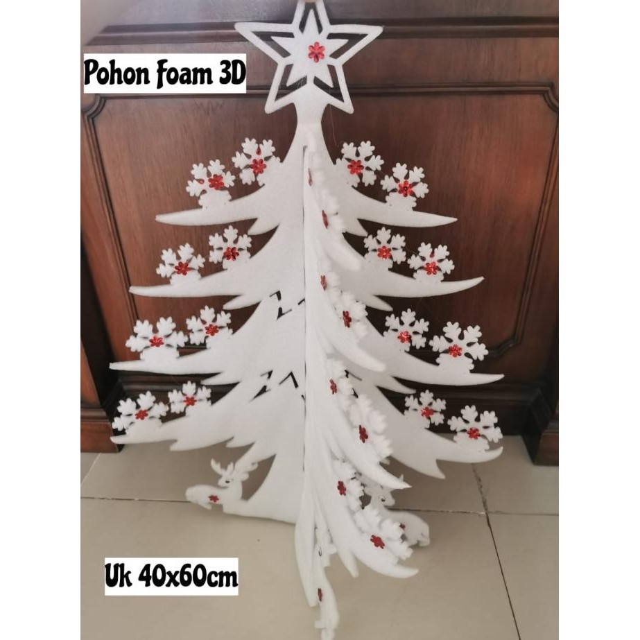 

TERSEDIA HIASAN NATAL POHON FOAM SHEET 3D UK 40X60CM