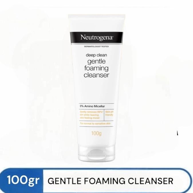 

TERSEDIA NEUTROGENA DEEP CLEAN GENTLE FACIAL FOAM 100 GR