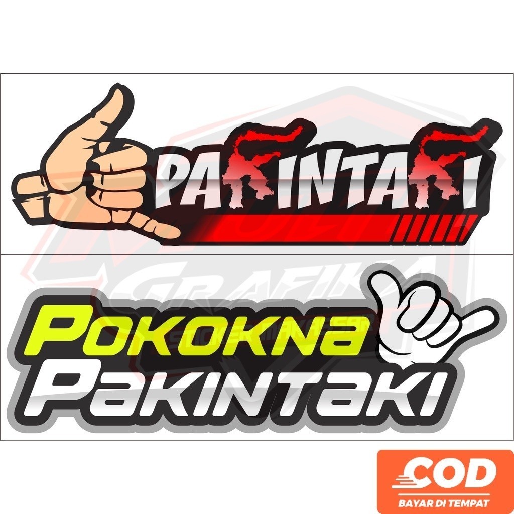 Stiker Kata Kata Viral Makassar Pakintaki Tutupi Baret Kendaraan Waterproof Bisa Custom Dan COD