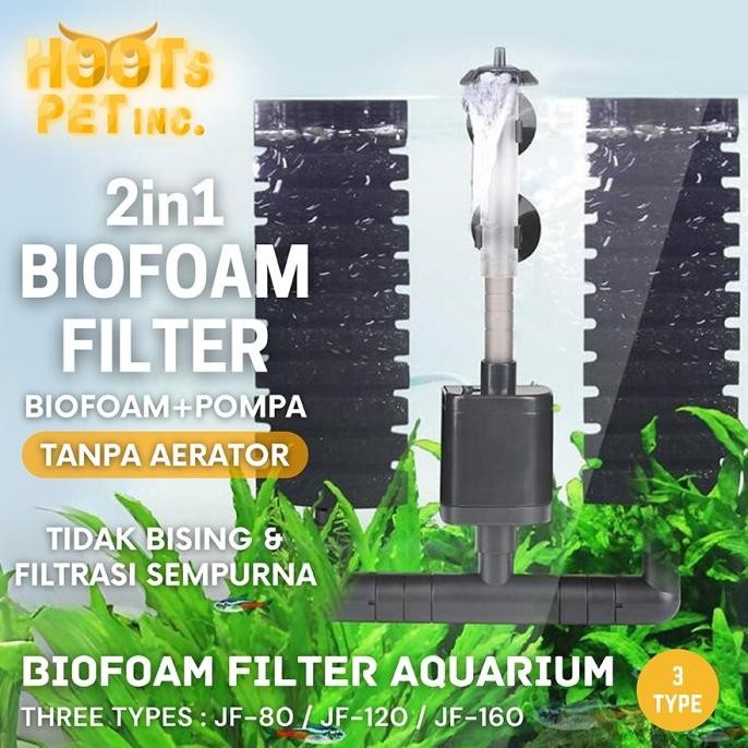 

TERSEDIA SPONGE BIO FOAM 2IN1 POMPA FILTER BUSA AQUARIUM IKAN