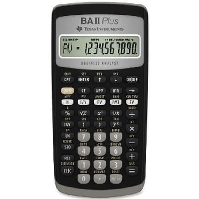 

NEW TEXAS INSTRUMENTS BA II PLUS Standard - Kalkulator Keuangan FINANCE