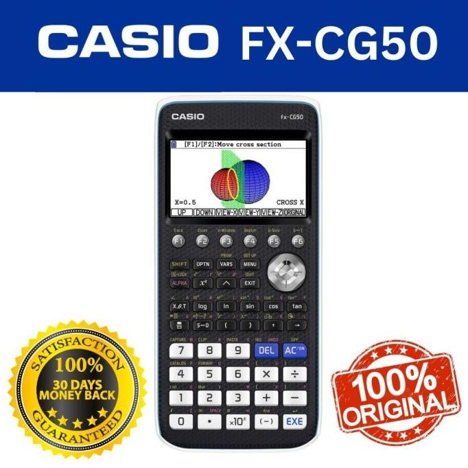

TERBARU - CASIO PRIZM FX-CG50 Color Graphing Calculator,Black & White (BNIB)