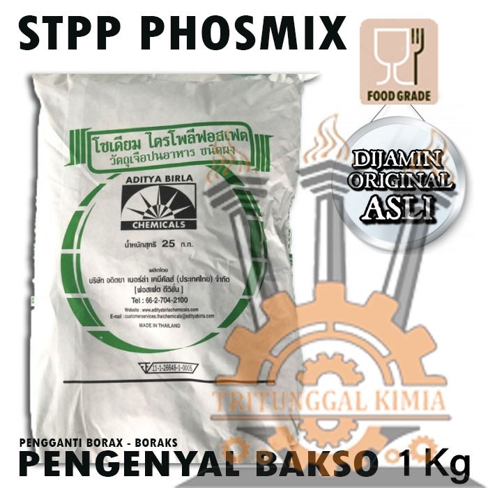 

TERBARU STTP 1kg STPP Thailand Sodium Tripolyphospat Pengenyal Bakso Sosis Mie