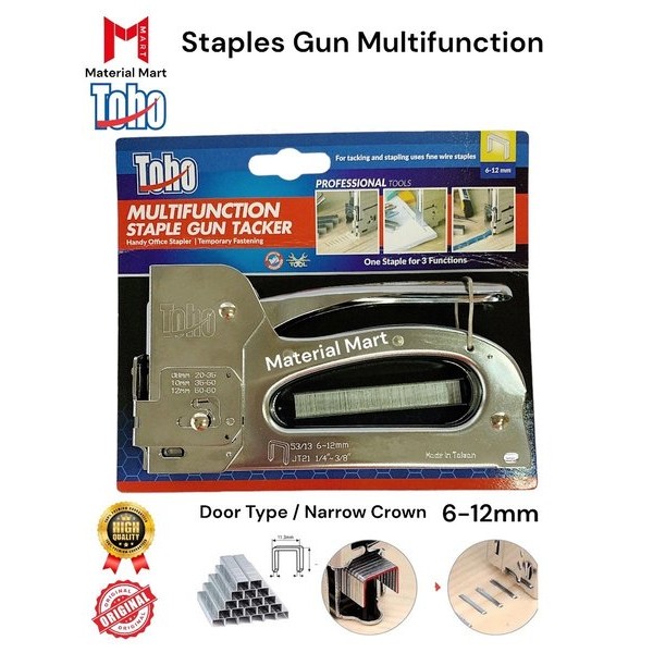 

Terlaris Premium Staples Tembak Toho - Tembakan Paku Staple - Gun Tacker 3 Way - Penembak Kayu New