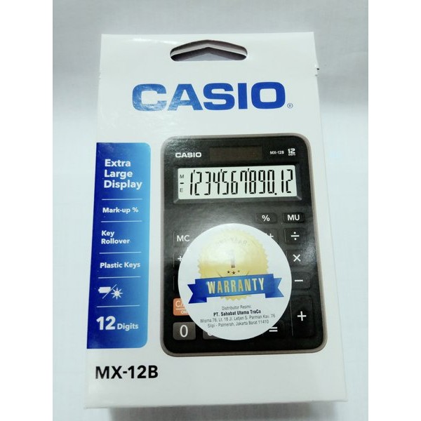 

Terlaris Kalkulator Calculator Casio Mx12B Mx-12B Original New