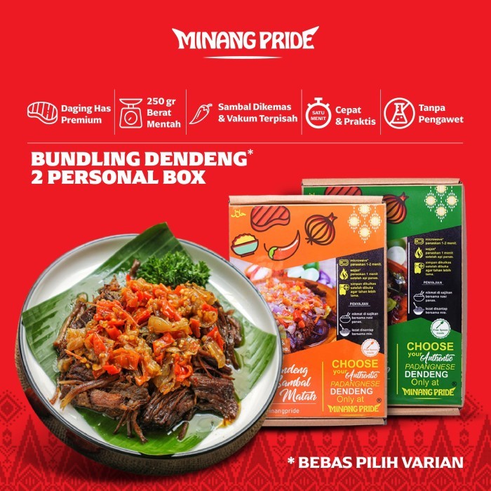 

Bundling 2 Box 250gr Dendeng Minang Pride TERLENGKAP