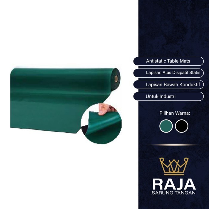 

ESD Table Mat Antistatic / Disipatif Statis / Konduktif 1roll / 10m NEW Kode 124