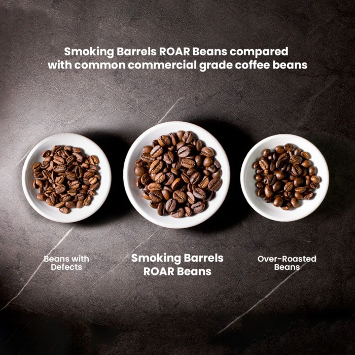 

ROAR 67 BLEND 1KG -Dark Roast Biji Kopi Es Kopi Susu - Smoking Barrels MURAH