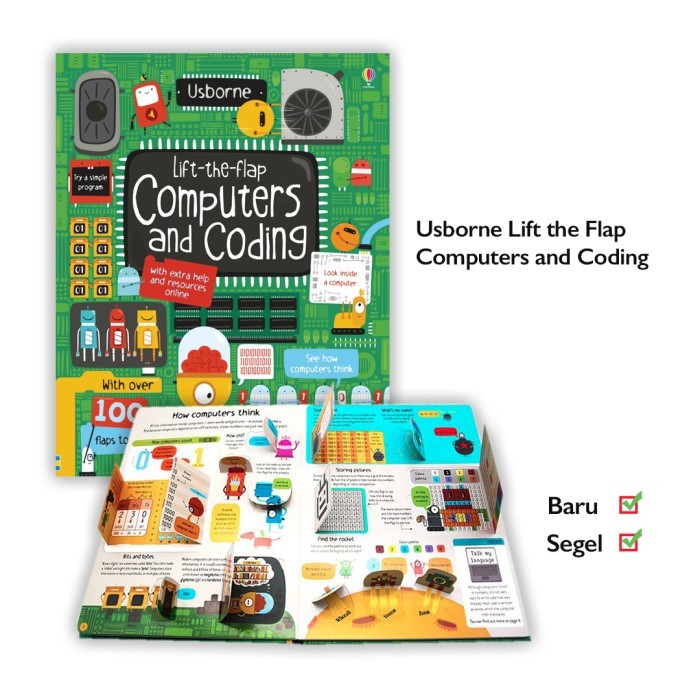 

HOT SALE! Usborne Lift The Flap Computers and Coding Buku Anak Bahasa Inggris