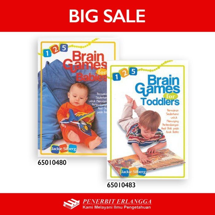 

TERLARIS! Buku 125 Brain Games for Babies Soft Cover by Jackie Silberg