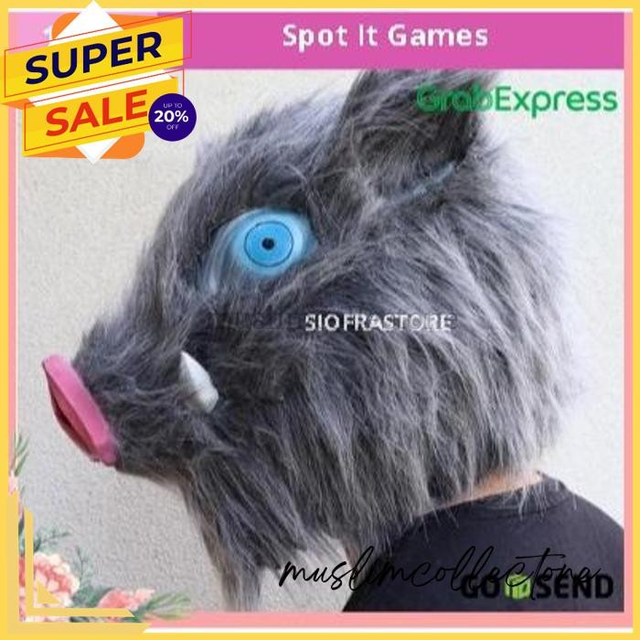 TOPENG COSPLAY INOSUKE CHAINSAWMAN IMPORT BISA COD KUALITAS TERBAIK